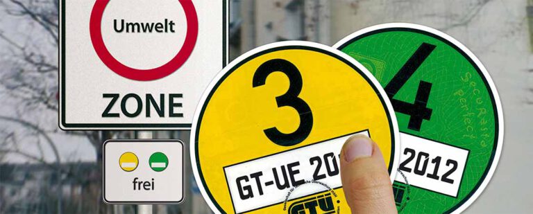Amtliche Fahrzeuguntersuchungen 8 Feinstaubplakette Schadstoffplakette Umweltzone